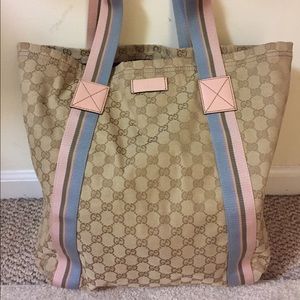 Authentic Gucci Canvas Tote
